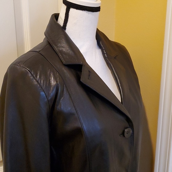 BLACK WILSON LEATHER JACKET, SIZE M, NEW - Picture 9 of 16